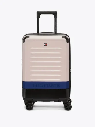 21-calowa walizka na kółkach z twardą obudową w stylu colorblock