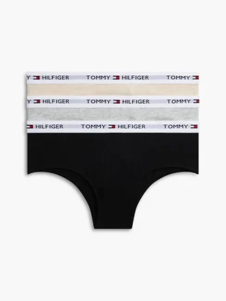3-pak szortów bikini z logo Tommy