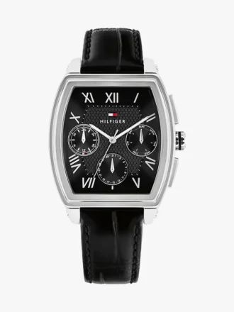 36 mm Wielofunkcyjny zegarek z paskiem skórzanym
