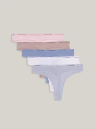5-pak stringów z logo Tommy