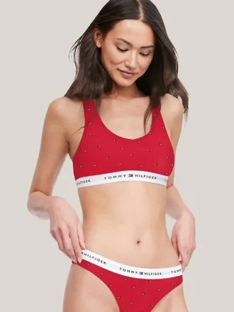 Biustonosz typu braletka z logo Tommy