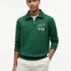 Bluza polo z kwiatowym logo i zamkiem 1/4