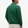 Bluza polo z kwiatowym logo i zamkiem 1/4