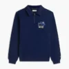 Bluza polo z kwiatowym logo i zamkiem 1/4