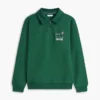Bluza polo z kwiatowym logo i zamkiem 1/4