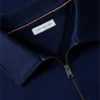 Bluza polo z kwiatowym logo i zamkiem 1/4