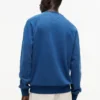 Bluza raglanowa z logo flagi, barwiona na kolor indygo Bluza raglanowa z logo flagi, barwiona na kolor indygo