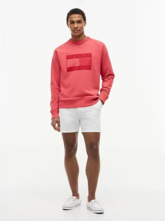 Bluza raglanowa z logo flagi i szczotkowanym wnętrzem