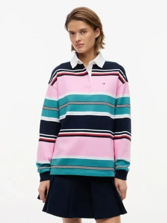 Bluza rugby Tommy Jeans o luźnym kroju