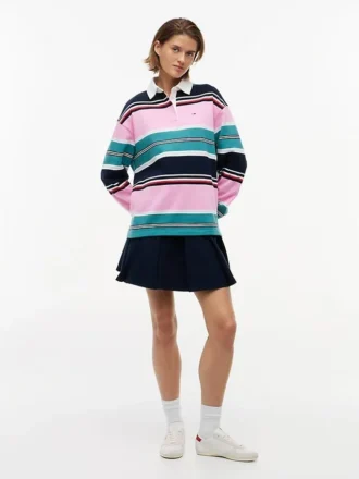 Bluza rugby Tommy Jeans o luźnym kroju