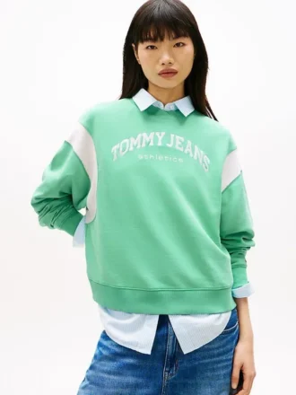 Bluza Tommy Jeans Athletics o prostym kroju