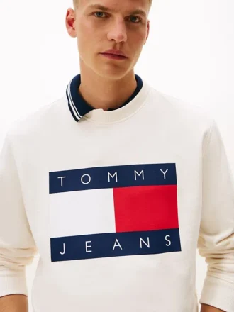 Bluza Tommy Jeans z dużym logo flagi