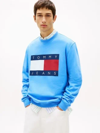 Bluza Tommy Jeans z dużym logo flagi