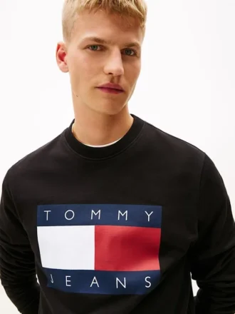 Bluza Tommy Jeans z dużym logo flagi