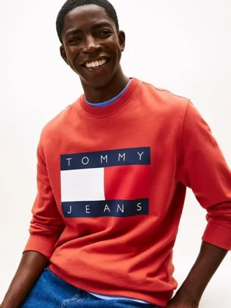 Bluza Tommy Jeans z dużym logo flagi
