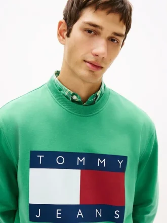 Bluza Tommy Jeans z dużym logo flagi