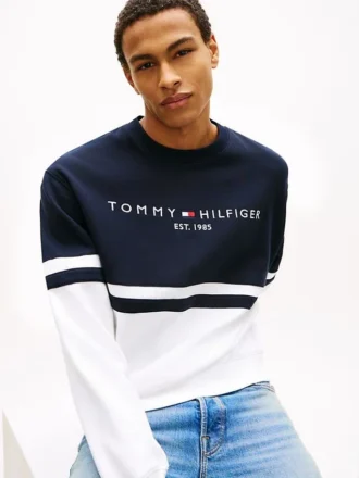 Bluza Tommy Logo Colorblock