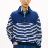 Bluza w paski z zamkiem do połowy Bluza w paski z zamkiem do połowy