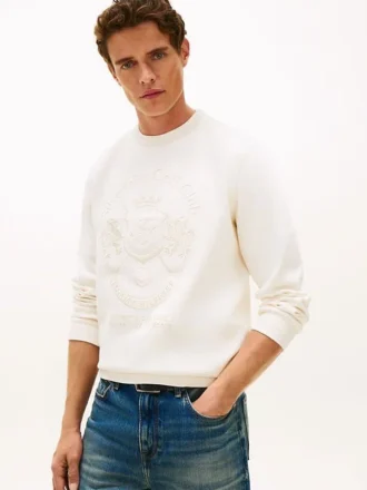 Bluza z dzianiny Intechno z tonowym logo klubu