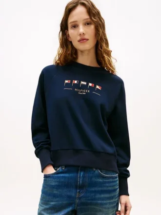 Bluza z haftowaną flagą morską