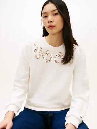 Bluza z haftowanymi oczkami