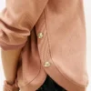 Bluza z interlocku z złotymi guzikami Bluza z interlocku z złotymi guzikami