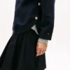 Bluza z interlocku z złotymi guzikami Bluza z interlocku z złotymi guzikami