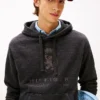 Bluza z kapturem Hilfiger Crest Logo w stylu melange Bluza z kapturem Hilfiger Crest Logo w stylu melange