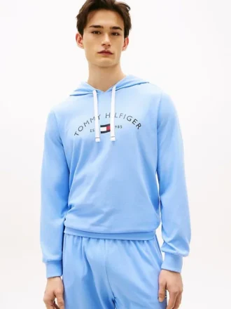 Bluza z kapturem Hilfiger Logo Pique Sleep