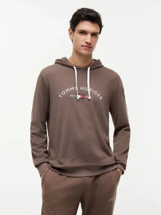 Bluza z kapturem Hilfiger Logo Pique Sleep