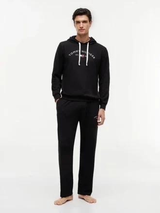 Bluza z kapturem Hilfiger Logo Pique Sleep