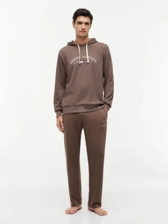 Bluza z kapturem Hilfiger Logo Pique Sleep