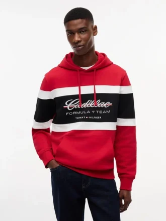 Bluza z kapturem Tommy x Cadillac F1® Team Script