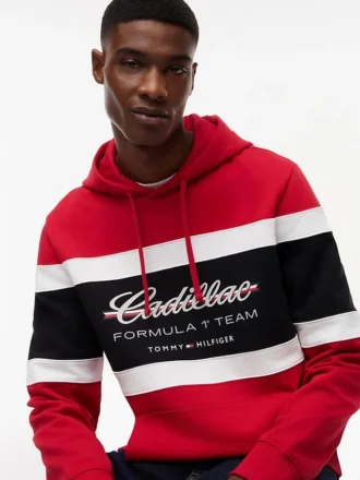 Bluza z kapturem Tommy x Cadillac F1® Team Script