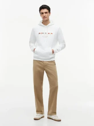 Bluza z kapturem z haftowaną flagą morską