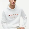 Bluza z kapturem z haftowaną flagą morską Bluza z kapturem z haftowaną flagą morską