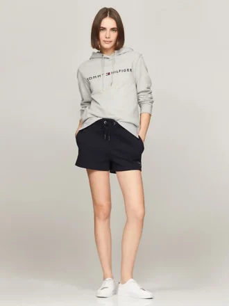 Bluza z kapturem z haftowanym logo Tommy