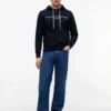 Bluza z kapturem z haftowanym logo Tommy Bluza z kapturem z haftowanym logo Tommy