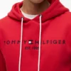 Bluza z kapturem z haftowanym logo Tommy Bluza z kapturem z haftowanym logo Tommy