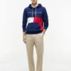 Bluza z kapturem z haftowanym logo Tommy w stylu colorblock Bluza z kapturem z haftowanym logo Tommy w stylu colorblock