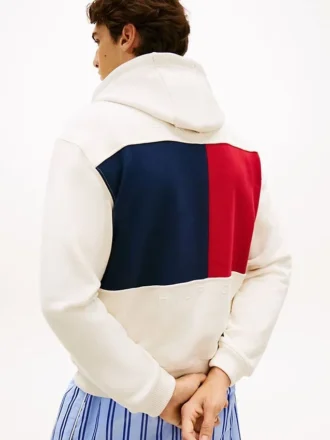 Bluza z kapturem z logo na plecach