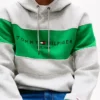 Bluza z kapturem z logo w stylu colorblock