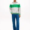 Bluza z kapturem z logo w stylu colorblock