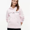 Bluza z kapturem z polaru z logo Tommy Bluza z kapturem z polaru z logo Tommy
