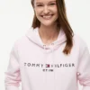 Bluza z kapturem z polaru z logo Tommy Bluza z kapturem z polaru z logo Tommy