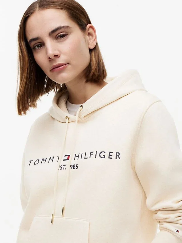 Bluza z kapturem z polaru z logo Tommy Bluza z kapturem z polaru z logo Tommy