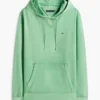 Bluza z kapturem z tkaniny frotte poddanej praniu