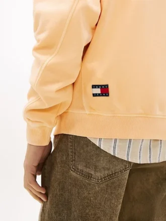 Bluza z logo Tommy Jeans barwiona w całości