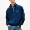Bluza z logo Tommy Jeans z zamkiem 1/4 Bluza z logo Tommy Jeans z zamkiem 1/4