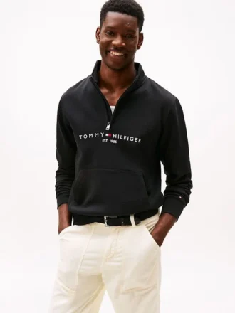 Bluza z logo Tommy z zamkiem 1/4